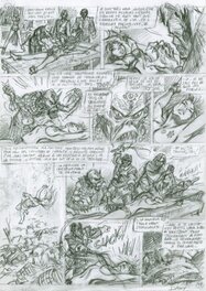 Dany - Crayonné page 48 Les guerrières de Troy - Planche originale