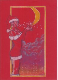Mathieu Reynes - Pin-Up Noël couleur - Illustration originale
