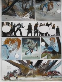 Eric Hérenguel - Lune d'argent sur Providence - Planche originale