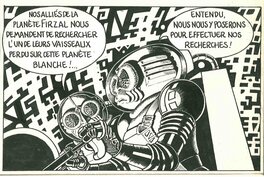 Jacques Devos - Chroniques d'extraterrestres (Détail) - Planche originale