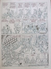 Eric Hübsch - Planche 3 du tome 5 du Chant d'Excalibur par Hübsch - Planche originale