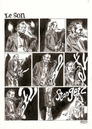 Planche originale - Blutch - Total Jazz : "Stan Getz"