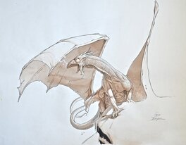 Eric Bourgier - Bourgier - Dragon - Illustration originale
