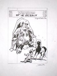 Derib - Derib - Yakari et le Grizzly - projet retenu de couverture - Original art