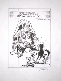 Derib - Derib - Yakari et le Grizzly - projet retenu de couverture - Œuvre originale