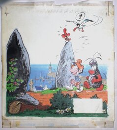 Fournier Jean-Claude - Bizu - couv.Spirou n°1558 (1968)