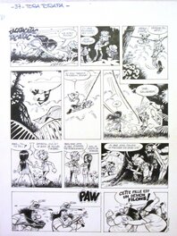 Jean-Claude Fournier - Fournier Jean-Claude - Spirou & Fantasio - planche Tora Torapa - Planche originale