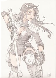 Pierre-Mony Chan - Pierre Mony Chan - Snipeuse - Illustration originale