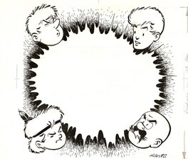 Tibet - Tibet - Chick Bill - Le dynamiteur- 1961 - Illustration originale