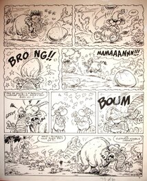 Roger Widenlocher - Widenlocher Roger - Nabuchodinosaure - Tome 9 - Planche originale