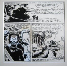 Joe Kubert - Joe KUBERT  " The Haunted Tank " - Comic Strip