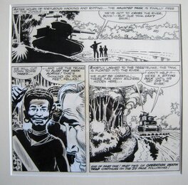 Joe Kubert - Joe KUBERT  " The Haunted Tank " - Planche originale