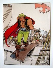 Luc Cornillon - Cornillon : Pirates - Original Illustration