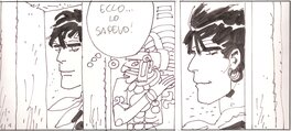 Hugo Pratt - Strip Corto Maltese par Pratt pour Mû - Œuvre originale