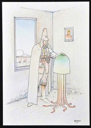 Moebius - Arzak Médusé, Le petit panthéon de Moebius - Original Illustration