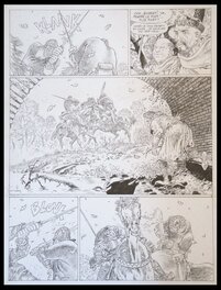 Planche originale - Tours de Bois-Maury : 10. Olivier