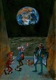 Yoann - Yoann - Illustration tirage de luxe Spirou T52 - Illustration originale