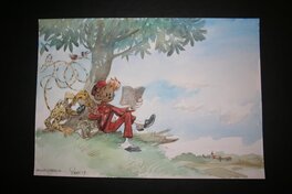 Yoann - Yoann  - Spirou et le Marsupilami - Illustration originale