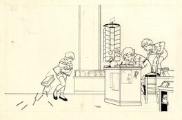 Manon Iessel - Iessel - Couverture de "Moineau la petite libraire" - Couverture originale