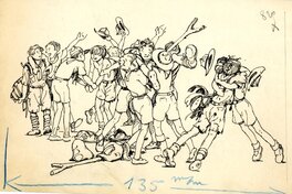 Pierre Joubert - Joubert - Tournants dangereux - 1937 - Original Illustration