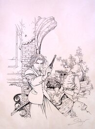 Éric Stalner - Stalner - La Croix de Cazenac - Illustration originale