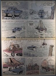 Planche originale - Gil Jourdan - La Voiture Immergée pl. 2