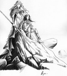 Alexe - Lancelot - Projet de couverture - Original Illustration