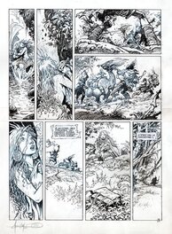 Mohamed Aouamri - La quête de l'oiseau du temps - T06 - Planche 27 - Encrage - Comic Strip