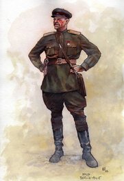 Fabrice Le Hénanff - Officier du NKVD, Berlin 1945 - Original Illustration