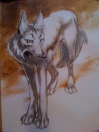 Frank Pé - Loup - Original Illustration