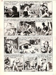 Raymond Poivet : Planche originale Colonel X parue dans Coq Hardi 1946