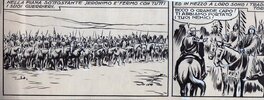 Carlo Cossio - 2 cases d'un western publié par la Sage dans les années 1950 - Planche originale