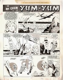 Georges Lévis - Georges LEVIS (JEAN SIDOBRE) : My chum YUM YUM planche 77-1 1968 - Comic Strip