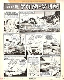 Georges Lévis - Georges LEVIS (JEAN SIDOBRE) : My chum YUM YUM planche 84-1 1968 - Comic Strip