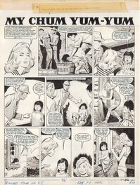 Georges Lévis - Georges LEVIS (JEAN SIDOBRE) : Planche My Chum Yum Yum 17 Fev 1968 - Comic Strip