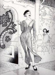 Illustration originale - Patrick Hitte - Pin up