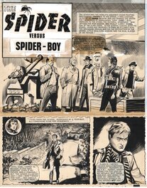 Reg BUNN : planche The Spider parue dans Lion N° 56