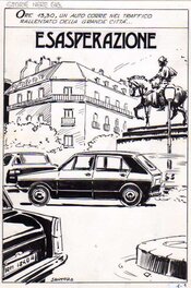 Maurizio Santoro - Planche titre de l'histoire Esasperazione publiée dans Storia Nere - Comic Strip