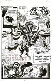 Todd Smith - Elvira the mask of la zorrita - Planche originale