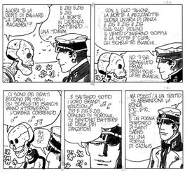 Hugo Pratt - Pratt, Corto Maltese, Les Helvétiques, - Planche originale