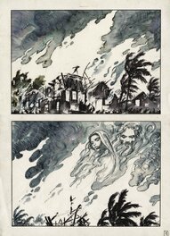 Milo Manara - Manara, Amnesty International, Au secours! (diptyque) - Planche originale