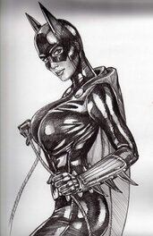 Claudio Aboy - Batgirl - Illustration originale