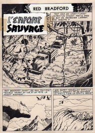 unknown - Red Bradford - planche titre de l'histoire l'Enfant sauvage - Comic Strip