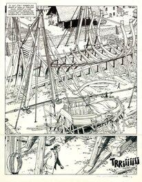 Patrice Pellerin - L'Epervier - Le Rocher du Crane - Planche originale