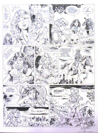 Michel Weyland - Weyland Michel - Aria - la 7ème porte - planche - Comic Strip