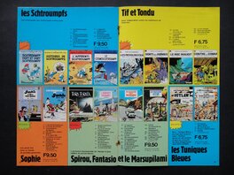 Les pages intérieures du catalogue Dupuis de 1973 !