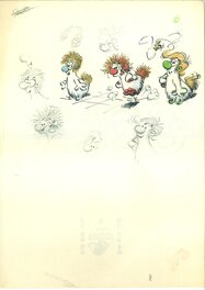 André Franquin - Franquin - étude Tifous - Œuvre originale