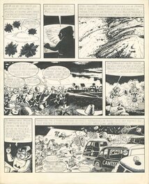 Jacques Devos - Steve Pops et les soucoupes volantes, planche 62 - Planche originale