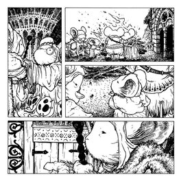 David Petersen - Mouse Guard - Black Axe #6 Page 7 - Planche originale