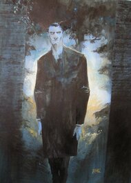 Guillaume Sorel - L'homme bleu - Original Illustration